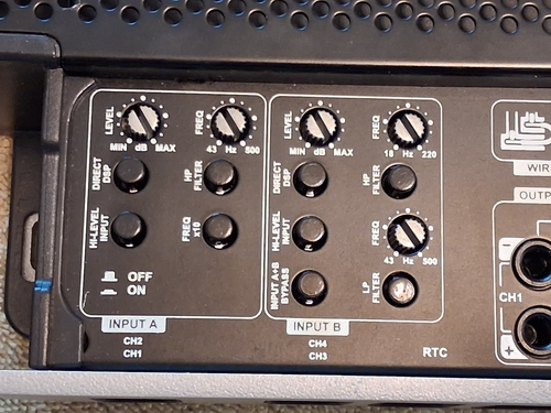 OLD SCHOOL MOSCONI PRO 4/10 640 WATT AMP MADE IN ITALY NEW CONTROLS INSTALLED - Picture 6 of 11