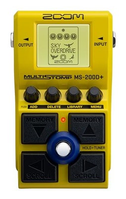 Zoom MS-200D+ MultiStomp Guitar Effects Pedal with 200 Drives & Distortions