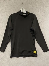 Rip Curl Mens Rash guard Size XL Long Sleeve Black Mock Neck Adult Surf
