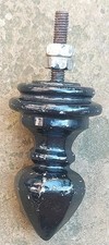 ORIGINAL HEAVY CAST IRON ANTIQUE VICTORIAN FRONT DOOR PULL/FINIAL