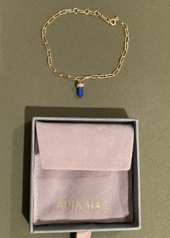 Ania Haie Gold Lapis Point Pendant Bracelet
