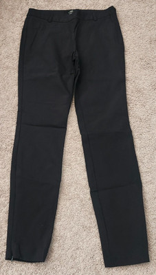 WOMENS 2 ABS PLATINUM DRESS PANTS BLACK STRETCH TAPERED CASUAL TO BUSINESS EUC