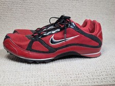 Nike Bowerman Track & Field Shoes Mens Size 11 Red Black Spikes No Spikes