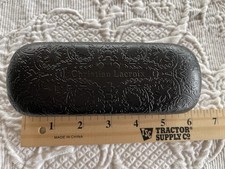 Christian Lacroix Lunettes Glass Case Black Embossed