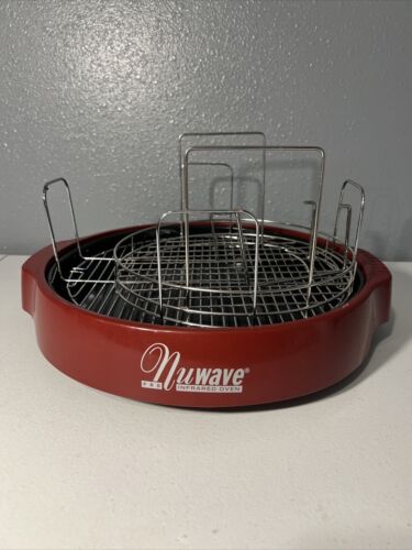 Nuwave Pro Infrared Oven Base And Wire Rack 20337 Replacement Parts Red - Picture 1 of 1