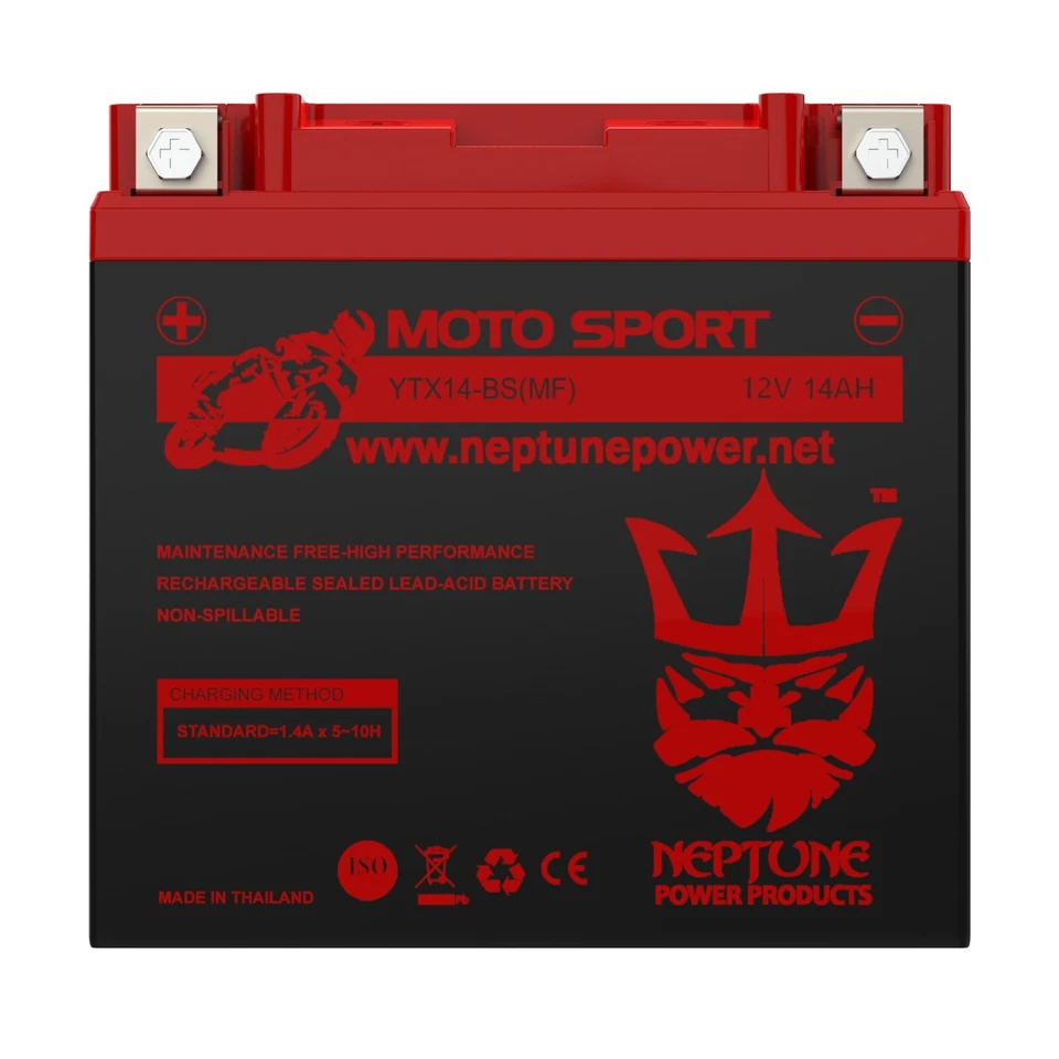 Kawasaki KVF750-A, B Brute Force 750 4x4, 2005-2017 YTX14-BS Battery by Neptune - Изображение 3 из 4