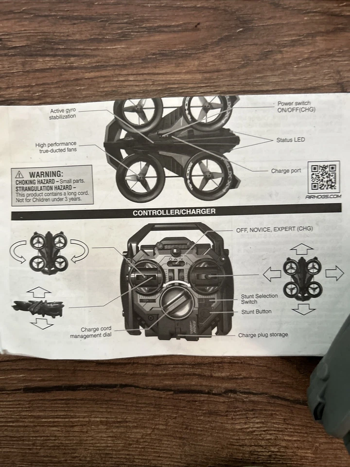 AIR HOGS RC ELITE 44438TX REMOTE CONTROL ONLY (by Mugs) - Image 3 of 4