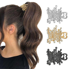 &reg; 3 St&uuml;ck Hohe Pferdeschwanz-Clips, Fischschwanz Strass-Haarspangen, F&uuml;r Verbess