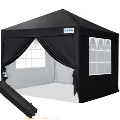 Quictent 10'x10' EZ Pop Up Canopy Party Tent Outdoor Folding Gazebo Sun Shade US