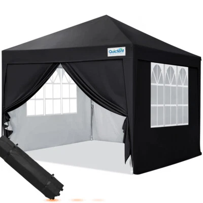Quictent 10'x10' EZ Pop Up Canopy Party Tent Outdoor Folding Gazebo Sun Shade US
