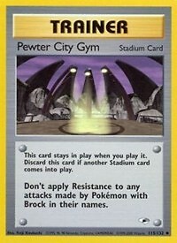 Pokemon Pewter City Gym (115/133) Gym Heroes LP