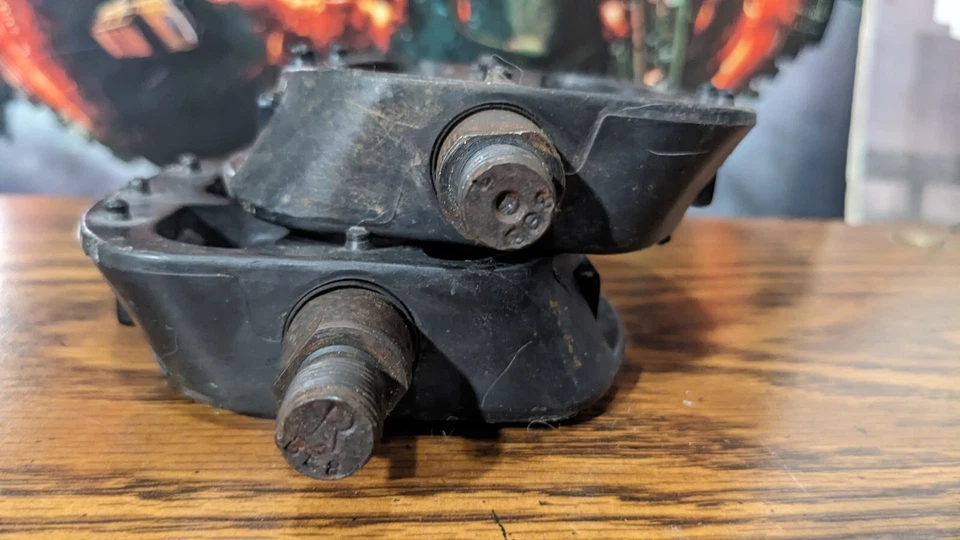  Retro Mongoose Pedales BMX Plataforma Bicicleta BMX 1/2 Pulgada Amenaza Años 90 Estampados  Foto 3 de 4