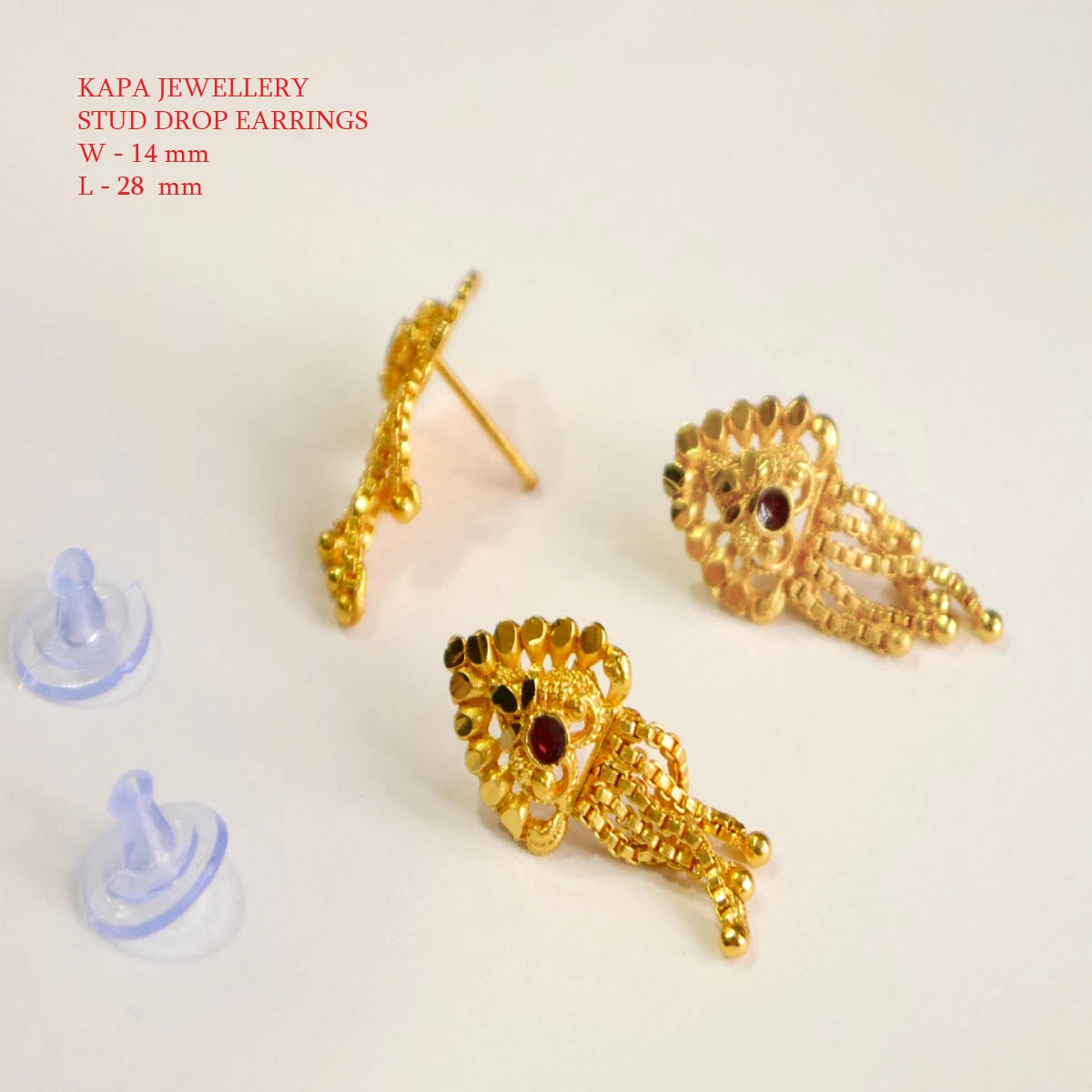 Simple ear ring gold design discount