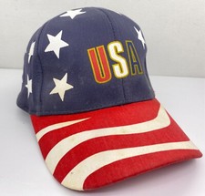 1980  s USA SnapBack Hat Cobra Caps Stars Red White Blue American Flag Patriotic
