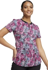 Hiss Or Miss Cherokee Scrubs Infinity Round Neck Top CK880 HIMI