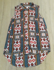 H&M Size EU 32-UK Size 4 to 6 Sleeveless Button Front Shirt Top