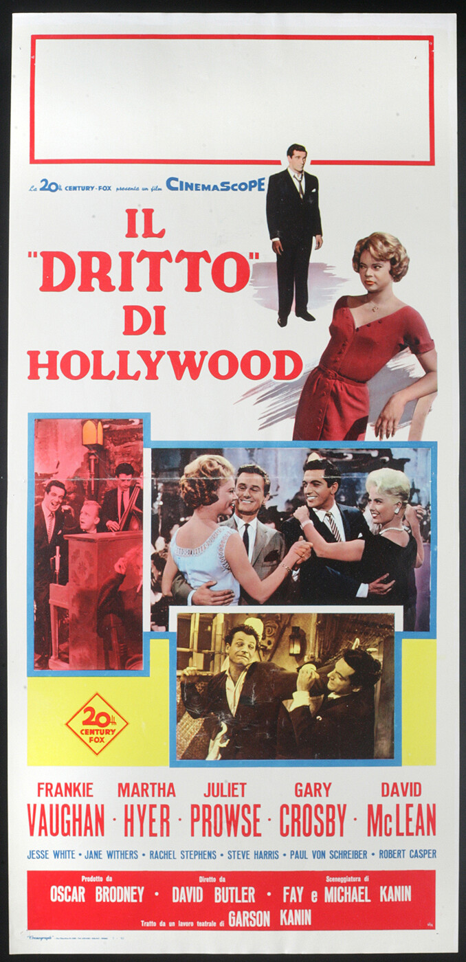 Locandina originale film Il "dritto" di Hollywood (1961) - Regia di David Butler