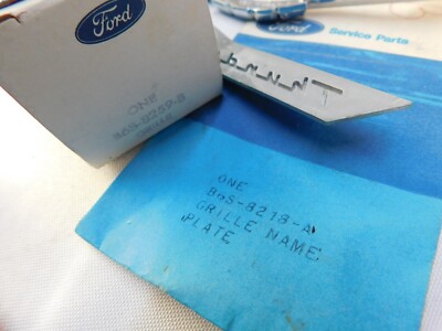 NOS OEM Ford 1956 1957 Thunderbird Header Ornament Emblem Bezel T