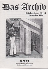 2. WELTKRIEG DOKUMENTE DAS ARCHIV / B&Uuml;CHERLISTE Nr. 3 / DEZEMBER 1996