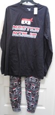 NWT The Children's Place Unisex Adult Pajama Set - Ninja - Gray - M