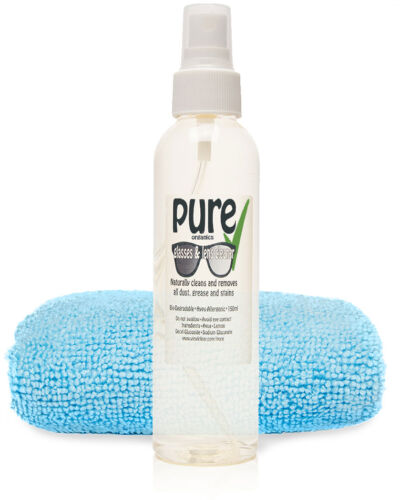 GLASSES & LENS CLEANER Kit 150ml by Pure Organics. Eco-Friendly Ingredients - Picture 1 of 7