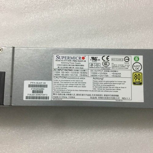 For T740 55E PWS-1K41P-1R/PWS1K41P1R 1400W Server Power Supply - Picture 2 of 4