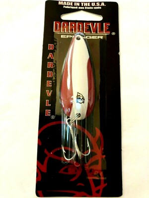 Dardevle Fishing Spoons - 3/4 Oz Nickel Back Lures, American Made