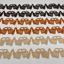 Creative Memories Pub Time 12” Die Cut Cardstock Scrapbook Border, 6 Pieces