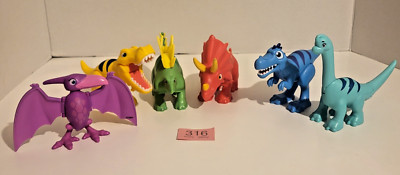 Paw Patrol Dino Rescue Moveable X 6 Dinosaur Figures 316