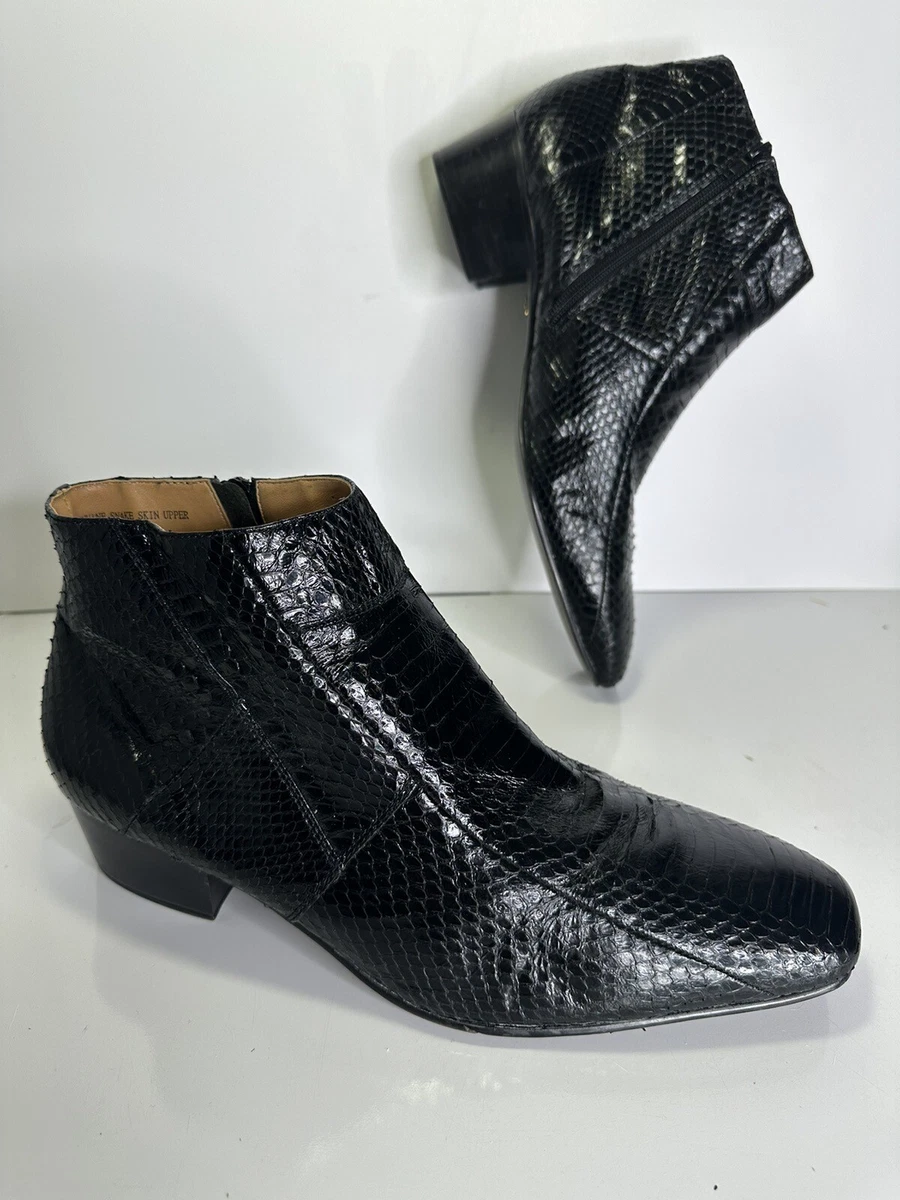 giorgio brutini snakeskin ankle boots