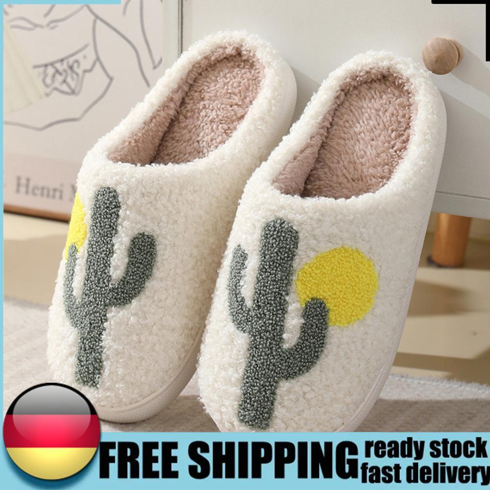 APL Pantofole da casa unisex adulto suola spessa cactus casa cotone scarpe per freddo