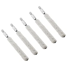 5 X Firearm Rifle .30 Cal 8x32 Thread Gun Cleaning Bore Cotton Mop Brush Set