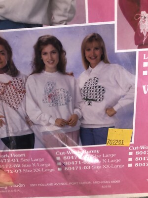 Mary Maxim Bunny Applique for clothing no# 80471 from 2001