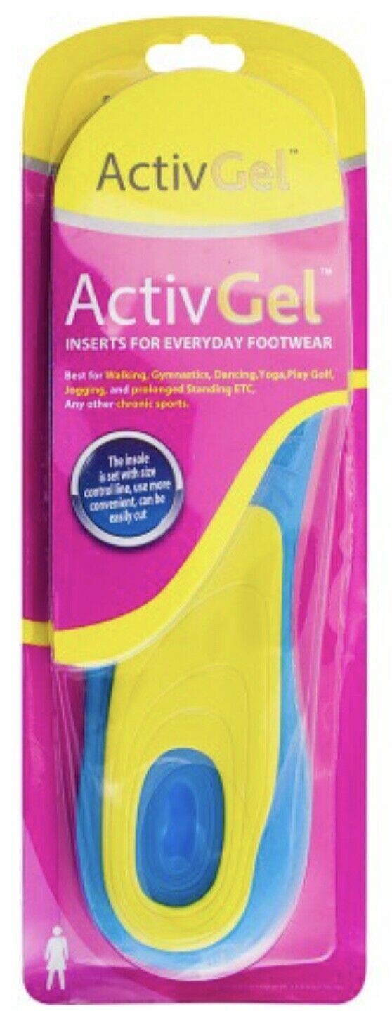 Gel Insoles Shoe Boot Inserts Orthotic Arch Support Pads Massaging Feet