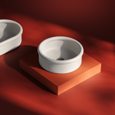 Lavandino Lavabo da Appoggio Design Brera 43 cm in vari colori