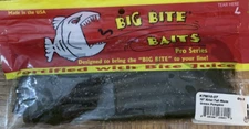 Big BiteBaits #KTW10-07  10"  Kriet Tail Worms Orange Pumpkin-1pk of 8pcs-NEW