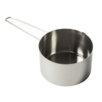 2 Cup Stainless Steel Measuring Cup with Wire Handle for Cooking and Baking