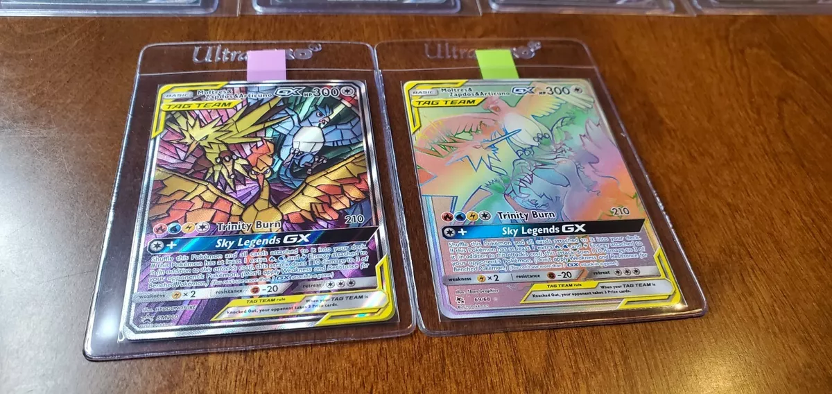 Pokemon Promo Moltres & Zapdos & Articuno GX SM210