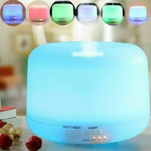 Diffusore Aromi Con Illuminazione Led 7 Colori E Timer Umidificatore Da 500 ML - Foto 7 di 10