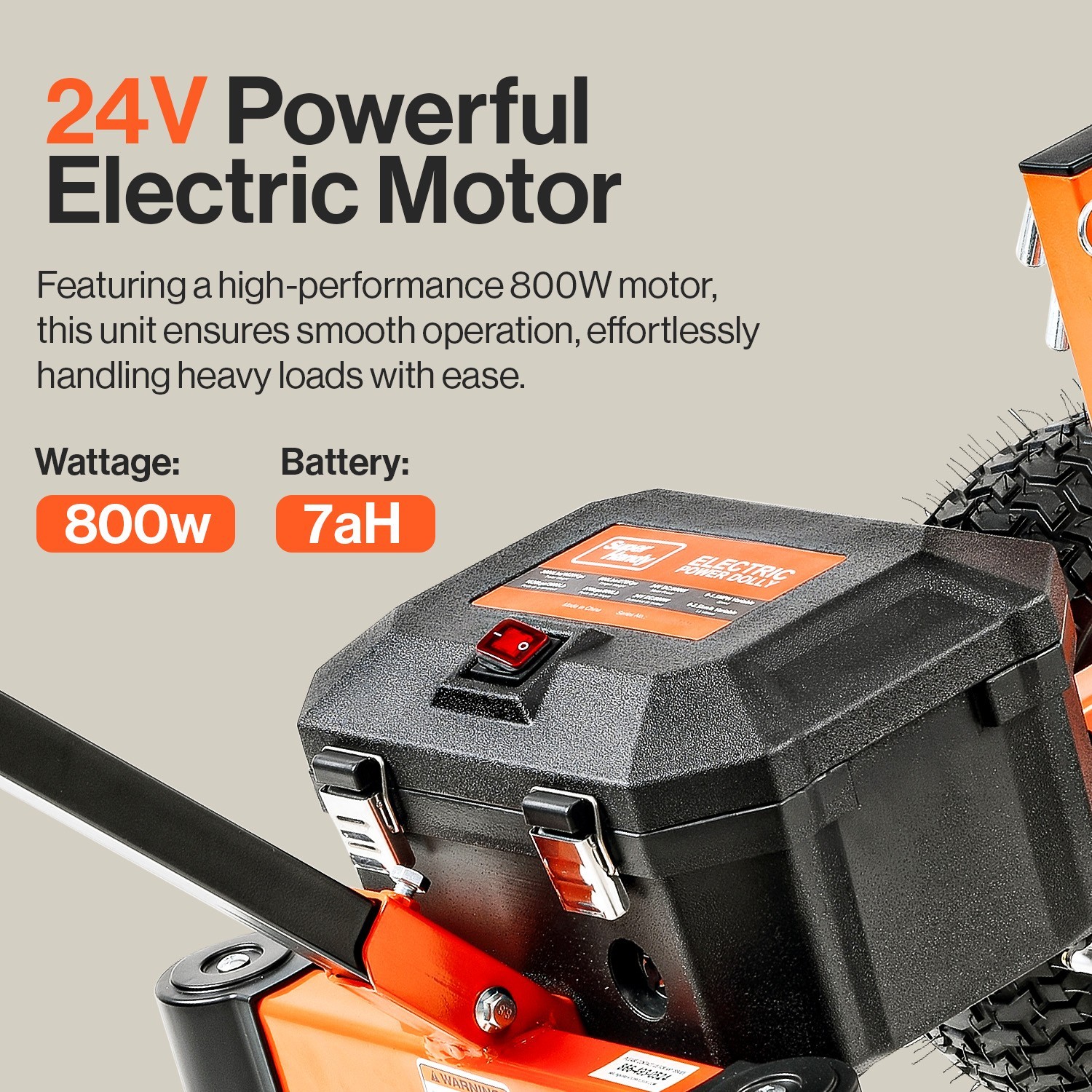 SuperHandy Electric Trailer Dolly - 3600lbs