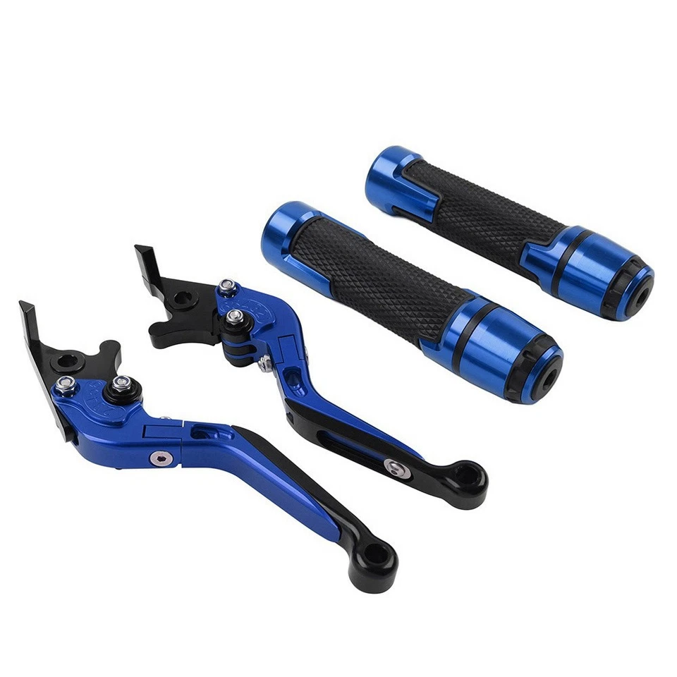 Handlebar grips sets blue aluminum clutch lever brake lever for Honda CBR125R CBR150R - Image 2 of 4