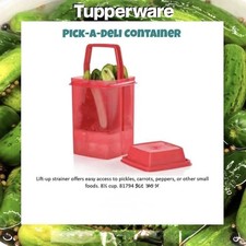 Tupperware Pick A Deli Large 8 Cup Square Pic...