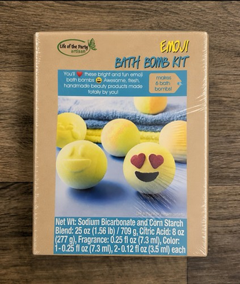 #ad Life of the Party Emoji Bath Bomb Kit DIY Spa Craft Set Kids Gift New Sealed $14.99