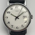 Vintage 1971 Timex Mercury Mens Mechanical Watch 16570-2571 Works! 33 mm