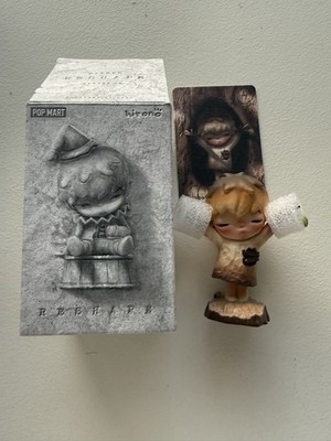 PopMart Hirono Reshape Series Figure - Woodcarving