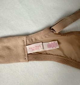 Victoria's Secret Women&rsquo;s Nude Floral Laced Lined Perfect Coverage Bra 36DDD