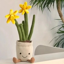 Jellycat Amuseables 11.8in Daffodil Flower Plush Toy with Dust Bag