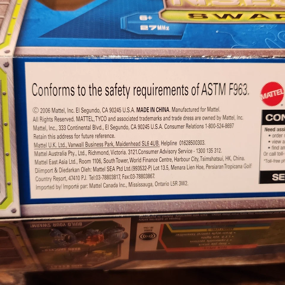 READ! NEW Mattel Tyco RC Nano Stryker NSECT Swarm 2006 N.S.E.C.T. Insect SEALED! - Image 4 of 4