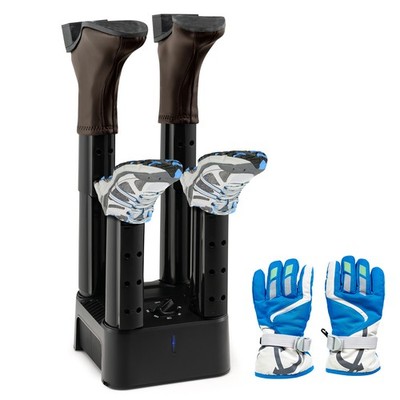 4 Shoe Electric Dryer W/ Timer, Fan For Boot Glove Prevent Odor Mold & Bacteria
