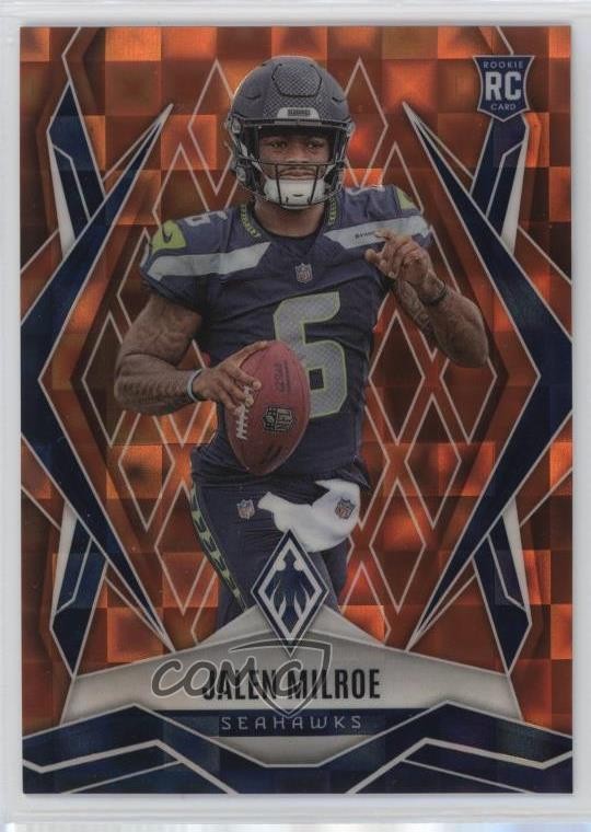 2025 Panini Phoenix Rookies Orange Pandora /189 Jalen Milroe #151 1p11